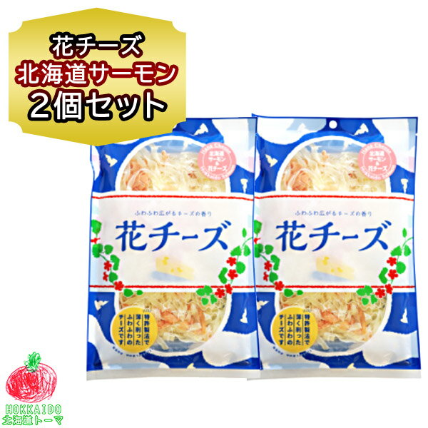 チーズ おつまみ チーズ サーモン 珍味 北海道サーモン ＆ 花チーズ 60g ×2個セット 珍味 おつまみ チーズ チェダー 小袋 花チーズ 扇屋食品 チーズ ふりかけ サーモン 入 お土産 お取り寄せ 北海道 おつまみ 父の日