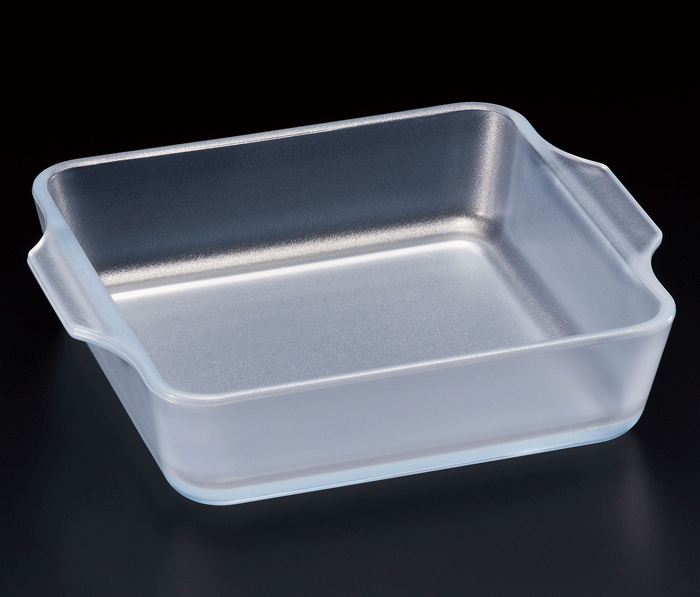 石塚硝子アデリアグラス セラベイクスクエアロースターMS 19.3cm×16.4cmx4.5cm / 容量800ml耐熱ガラス