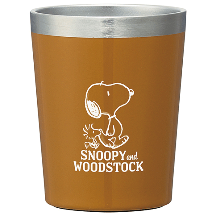 乐天商城 - SNOOPYandWOODSTOCK スヌーピー 真空断熱ステンレス製タンブラー 240mlスケーター