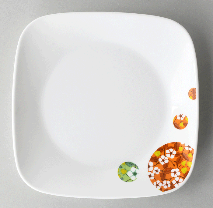 Rakuten - コレールボンボンフレール スクエア中皿 J2211-BBFL耐熱ガラスCORELLE
