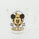 ディズニーDISNEYミッキーマウスマグカップ耐熱ガラス345ml8.3×12×H10cmホットでもアイスでも