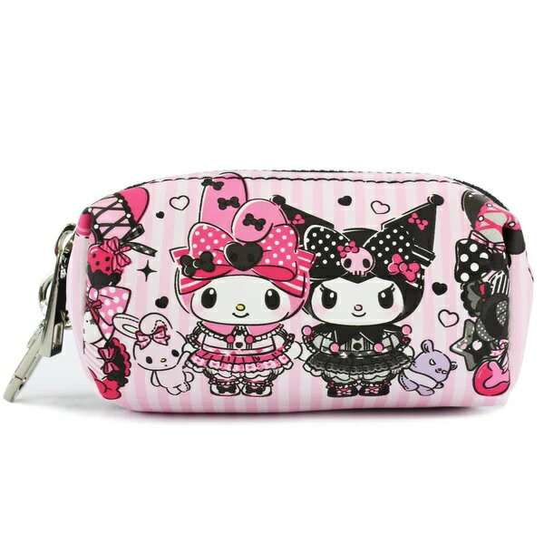 サンリオマイメロディクロミ アニバーサリー限定デザインダブルポケットキーケース PINKBLACK Party