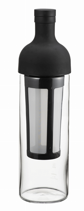 ハリオHARIO フィルターインコーヒーボトル 出来上がり容量 650ml カラー：ブラック、グレー 各色販売耐熱ガラス