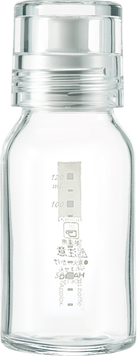 HARIOハリオドレッシングボトルスリム 120 耐熱ガラス実用容量120ml カラー：グレー ブラック 各色別売
