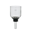 部品ハリオHARIOElectric Coffee Syphon用(ECA-3-B)の 上ボール(ゴムパッキン付き)耐熱ガラス