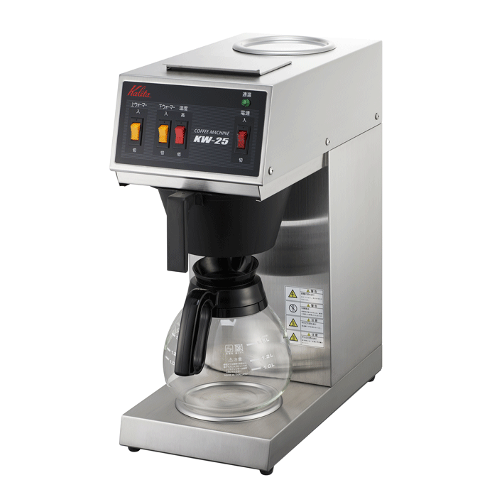 カリタkalita 業務用コーヒーマシン 最大使用水量　1.8Lパワフル＆スピーディな沸き上がりは、繁忙時も安心です。