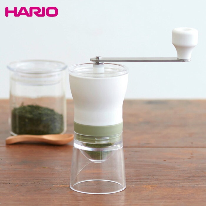 ハリオHARIOお茶ミルチャコ 容量：茶葉10g カラー：スモーキーグリーン耐熱ガラス 1