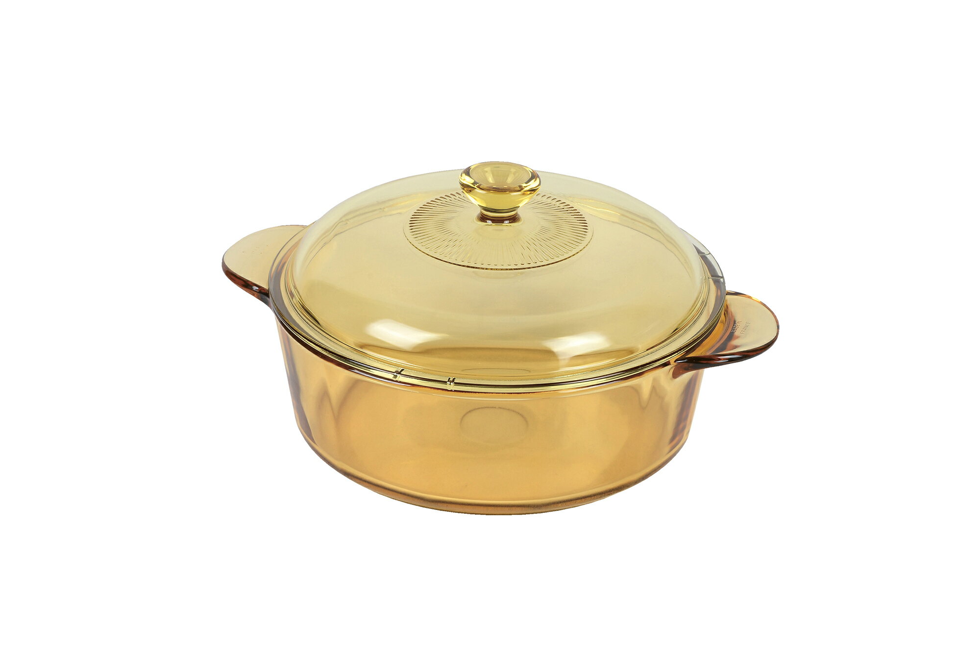 説明確認商品ビジョンVISIONS中が見える卓上鍋24cm直火用超耐熱ガラスIH非対応＊製造上商品に、冷えじわ（キズのように見えます）、気泡が入っておる場合がございますがご使用には問題ございません。のサムネイル