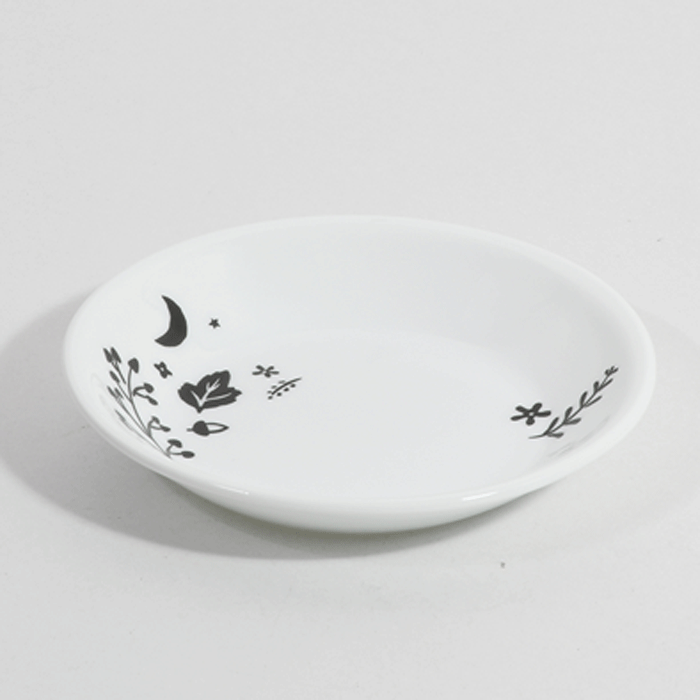 コレールCORELLEミニプレート外径：12cm高さ：2cmムーンライトフォレスト 強化耐熱ガラス J405-MLF電子レンジOK食洗機対応軽くて薄いアメリカ製のサムネイル