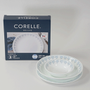 コレールCORELLEコレールデラックスパッチワーク 3pcsセット耐熱強化ガラス 電子レンジOK食洗機対応軽くて薄いお買い得品アメリカ製