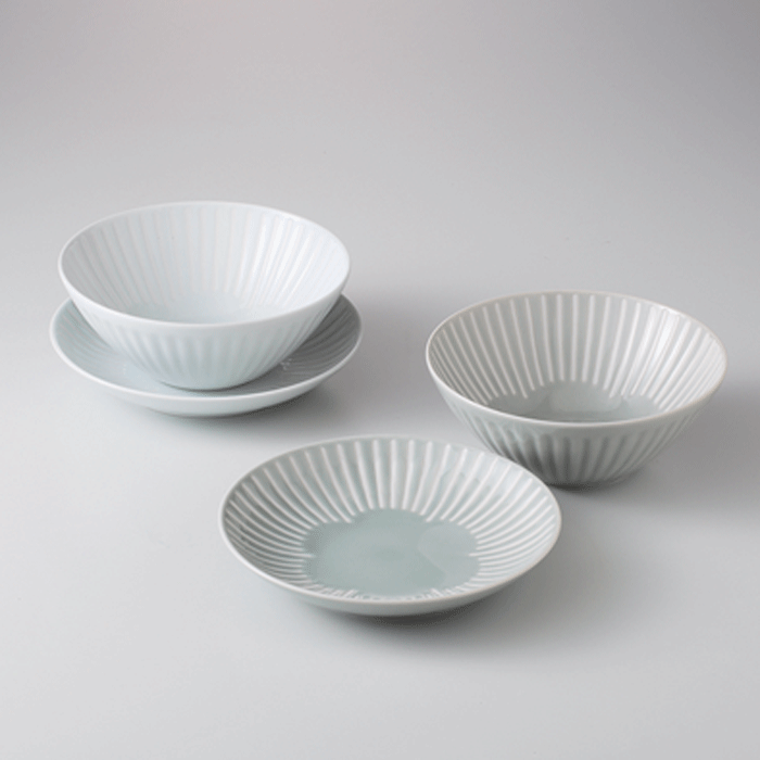 Rakuten - 波佐見焼西海陶器 花ふわりスープセット 4個組材質：磁器