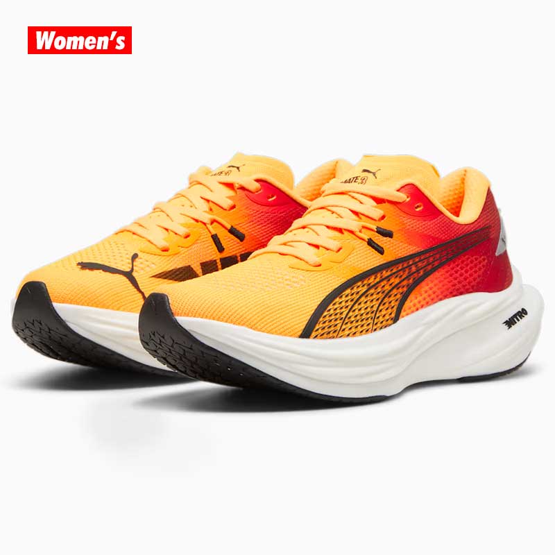 プーマ ディヴィエイト ニトロ 3 ファイアーグロー ウィメンズ PUMA DEVIATE NITRO 3 WOMEN’S ウィメンズ ランニングシューズ 310475-01 24fapmr 24pmfg(31047501)