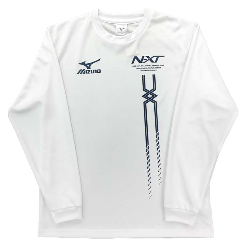 ミズノ オリジナル長袖Tシャツ NXT縦ロゴ ロンT 陸上 ランニングウェア MIZUNO wmi...