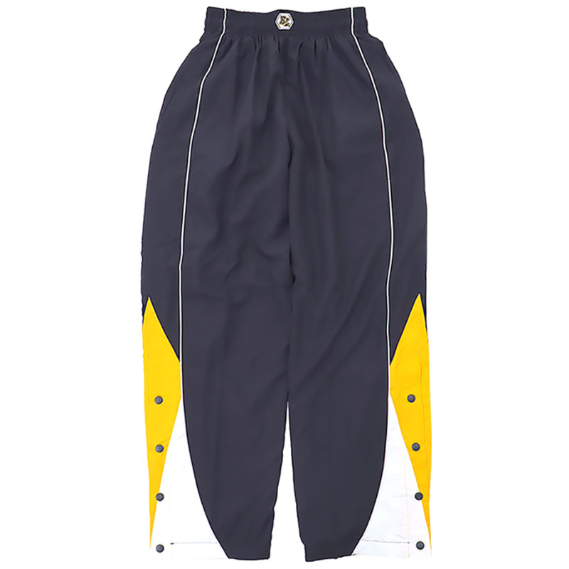 BALLLINE ボールライン ウォームアップパンツ 裾ボタン 保温 WARMUP PANTS ウィンドブレーカー バスケットボール チーム wba wbtm(blp001navy)