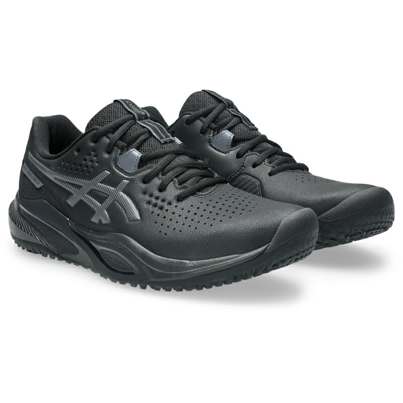 アシックス ゲル チャレンジャー 15 OC asics GEL CHALLENGER 15 OC ユニセックス オムニ・クレー用モデル 1043a026-002 ゲル チャレンジャー 15 OC GEL CHALLENGER 15 OC オムニ・クレー用テニスシューズ ベースラインでGAMEを支配　安定性を追求したスタビリティモデル 商品詳細 横方向の動きをWINGWALLがしっかりサポート。 アウターソールは、ヒール部分を溝で分割した構造にし、着地時に優れた安定性を発揮。 ベロと履き口部分に厚めのスポンジを使用することでフィット感を向上させ、よりソフトで快適な履き心地を提供。 Made in Vietnam カラー:Black/Dark Cobalt 備考：オムニ・クレー用 サイズ：22.5-30cm 幅/ラスト：STANDARD アッパー素材：合成繊維・人工皮革（合成皮革）・合成樹脂 アウター素材：ゴム底 ソフトテニス テニス テニスシューズ 靴 ウォーキングシューズ レディース メンズ ユニセックス シューズ