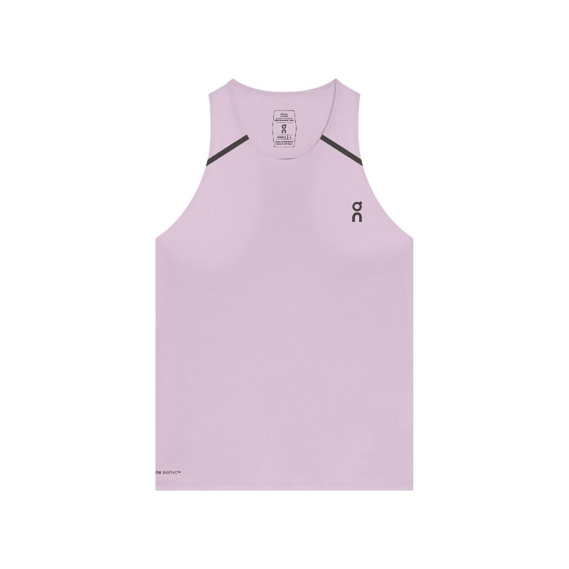 【 On performance series 】【長距離ラン 短距離ラン 暖かい時】 レディース パフォーマンスタンク Womens Performance Tank 商品番号：1we10304994 シームレスな軽量ランニングトップス Performance Tankは、スピードと快適さを両立した軽量ランニングタンクトップ。 肌から汗をすばやく逃がすOn DryTecテクノロジーを採用。 暖かい時のワークアウトに最適です。 速乾性と通気性を兼ね備えた超軽量タンクトップ 熱いレースでも、暑い日でも、フレッシュな着心地を届けます 驚くほどの軽量感 速乾性と通気性に優れた高機能素材 輝く反射プリント On DryTecテクノロジー採用でドライな着心地 縁は接着加工でなめらか 背面は接着加工のシームで快適さアップ 気の散る要素も肌ストレスも排除 暖かい時のランニングに最適 テープ接着で無駄のないデザイン こだわりのディテール ランニングウェアに固いパーツや気の散る要素はいりません。 Performance Tankはテープ接着でシームレス。 肌へのストレスがないから、着ていることを忘れるほど快適です。 洗練されたデザインで、本気の走りをサポートします。 On DryTecテクノロジー ドライで爽やか スピーディーな走りにふさわしく、スピーディーな速乾性を携えているのがこのトップス。 吸湿発散テクノロジーOn DryTecが汗をすばやく発散し、高通気性のメッシュが空気の流れを最大限に促進。 だから全力で走っても、着心地はずっとドライなまま。 動きやすさを追求 無駄のないシルエット シームデザインに工夫を凝らしてウェア全体のフィット感をアップ。 生地が体の動きに追従し、どんな動きでも突っ張ることがありません。 肌ずれの心配もないので走ることだけに集中できます。 無駄を省いたデザインに込められたスピード感と快適さ。あなたもぜひ体感してください。 重量：ウィメンズ79 g パフォーマンス スピード走、ロードレース、短距離ラン、長距離ラン、リカバリーラン、ウルトラマラソン、暖かい時 タイトフィット。表記通りのサイズ 【前身頃】再生ポリエステル90％、ポリウレタン10％ 【後身頃】再生ポリエステル80％、ポリウレタン20％ 平置き実寸サイズ（単位：cm） 身丈　XS：57　S：63　 身幅　XS：38　S：41　 ※若干の誤差はご了承ください（弊社計測値） ランニング ランニングウェア オンランニング シングレット タンク タンクトップ プラクティスシャツ マラソン レディス ウィメンズ レディース