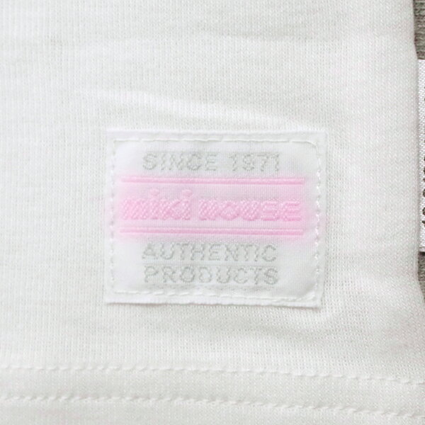 ●期間限定P11倍●30%OFFセール●ミキハウス　mikihouse　肌着　半袖白Tシャツ（女の子用） インナー 下着（80-130）　子ども服　プレゼント　出産祝い　お出かけ　アウトレット