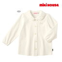●15日〜P11倍●30%OFFセール●ミキハウス mikihouse シフォンフリル 長袖ブラウス (80・90) 子ども服 プレゼント 出産祝い お出かけ ...