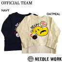 ニードルワーク　オフィシャルチーム OFFICIAL TEAM　FACE SWEAT SHIRT トレーナー（100cm・110cm）