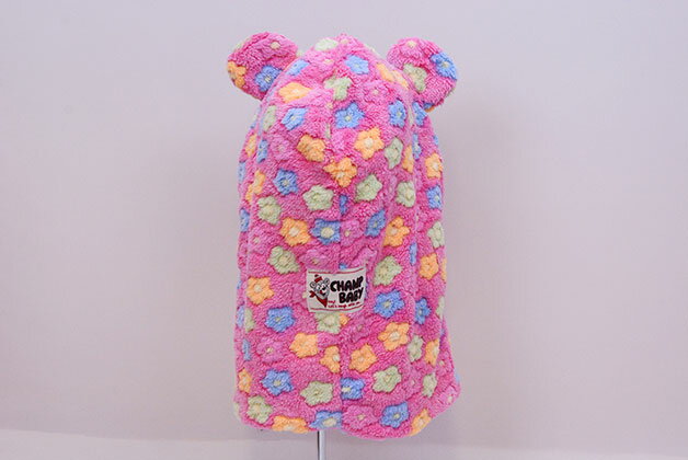 ●均一セール●チャイルドチャンプ【CHILD CHAMP】2way耳付きフワフワ帽（ピンク）（フリー46-54）　アウトレット