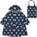 キッズフォーレ　Kids Foret　恐竜・星・くま総柄レインコート S・85-95cm / M・105-115cm / L・115-125cm 3