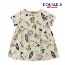 ●30%OFFセール●ミキハウス ダブルビー mikihouse ワンピース(80・90・100)子ども服 プレゼント ギフト 夏物 サーフ柄 海 女の子 お出...