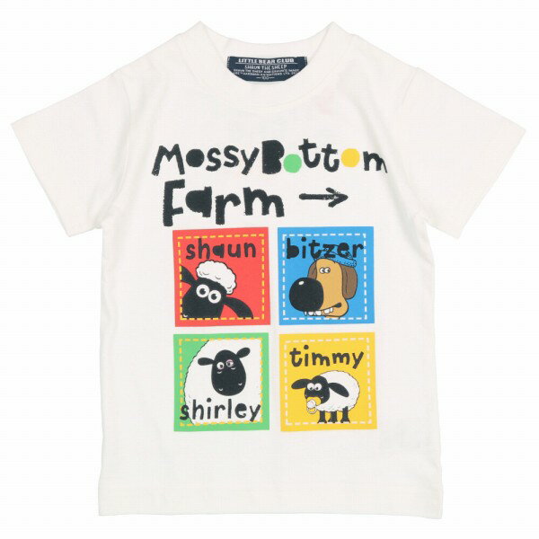 ●30%OFFセール●リトルベアークラブ　Little Bear Club　ひつじのショーンと仲間たち半袖Tシャツ（80・90・100・110・120・130）　アウトレット