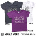 ●50%OFFセール●ニードルワーク(NEEDL WORK)OFFICIAL TEAM CAMPING T-SHIRTS(120・130・140) 冷感 UVカ...