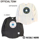 ニードルワーク（NEEDL WORK）OFFICIAL TEAM　STAR　LOGO　長袖Tシャツ(150cm・S・M・L）