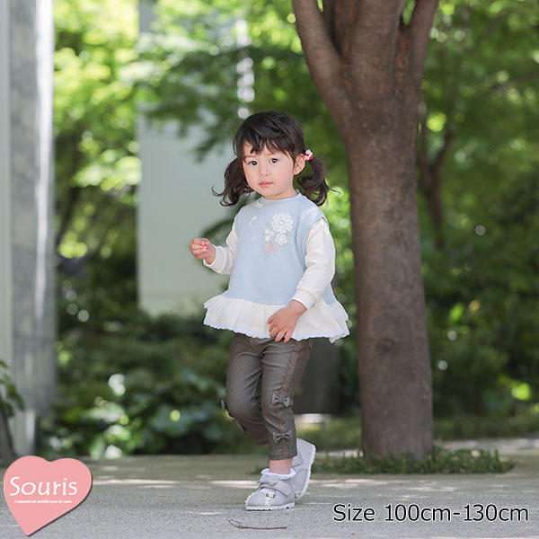 楽天市場】130cm 女の子（ブランドスーリー（Souris））（スウェット  