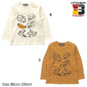 リトルベアークラブ　Little Bear Club　恐竜長袖Tシャツ(80cm・90cm・100cm・110cm・120cm・130cm）