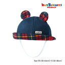 ●15日〜P11倍●ミキハウス ホットビスケッツ mikihouse ブラックウォッチ柄ベビーフード(SS(40-44cm)・S(44-48cm))