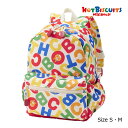 ●15日〜P11倍●ミキハウス ホットビスケッツ mikihouse ロゴ 総柄 リュック(M:10リットル)10L(鞄 かばん バッグ リュックサック 小学生...