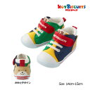 ●15日〜P11倍●ミキハウス ホットビスケッツ mikihouse かかとにお顔 セカンド ベビーシューズ(14cm・14.5cm・15cm)