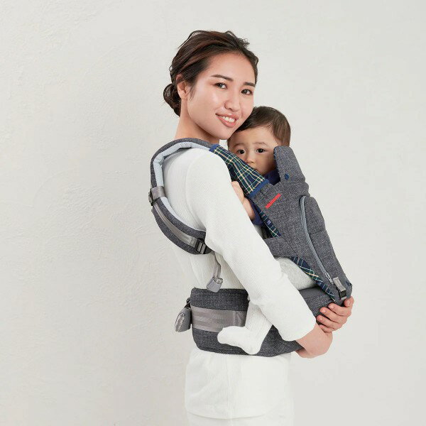 ●24日〜P11倍●ミキハウス　mikihouse　ミキハウス×ポグネー ミキハウスオリジナルデザイン ベビーキャリア　抱っこ紐 ヒップシート　前向き抱っこ おんぶ兼用　人気 おすすめ 別売りインサート使用で新生児から