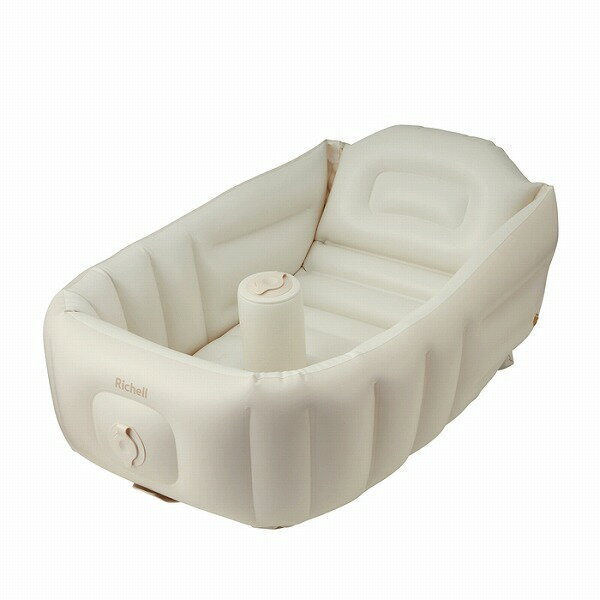 ●20日〜P11倍●取り寄せ商品●ミキハウス　mikihouse　沐浴用 ベビーバス エアポンプ付き 出産準備 赤ちゃん お世話グッズ お風呂 リッチェル ベビーバス ふかふかベビーバスplus 2