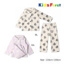 ●30%OFFセール●キッズフォーレ Kids Foret ハート柄ボアフリースパジャマ(100・110・120・130・140)/丸高衣料 キッズ 子ども服 ...