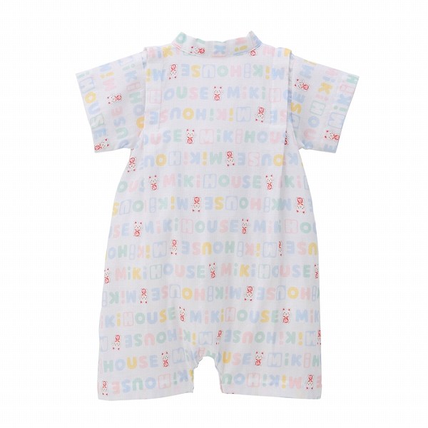 ●30日〜P11倍●取り寄せ商品●ミキハウス　mikihouse　ミキハウスベビー まねき猫柄 福だるま柄 甚平オール (SS 50-60cm・S 60-70cm・M 70-80cm) 赤ちゃん 新生児 甚平 日本製　甚平　綿100　男の子　女の子