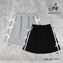 ●24日〜P11倍●エマーブル AIMABLE リボン&ライン入り スカート付きパンツ(100・110・120・130・140)子ども服 女の子 小学生 キッズ...