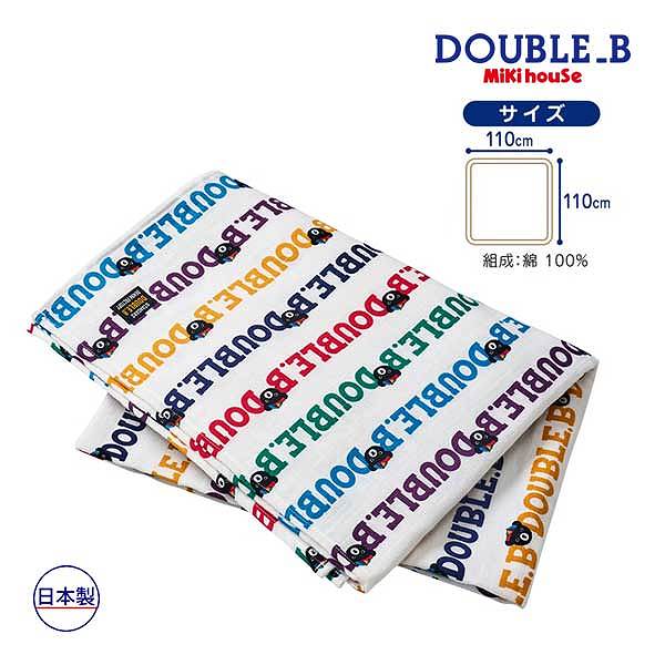 ●期間限定P11倍● 取り寄せ商品● ミキハウス ダブルビー mikihouse コミックベア 総柄ロゴ マルチケット..