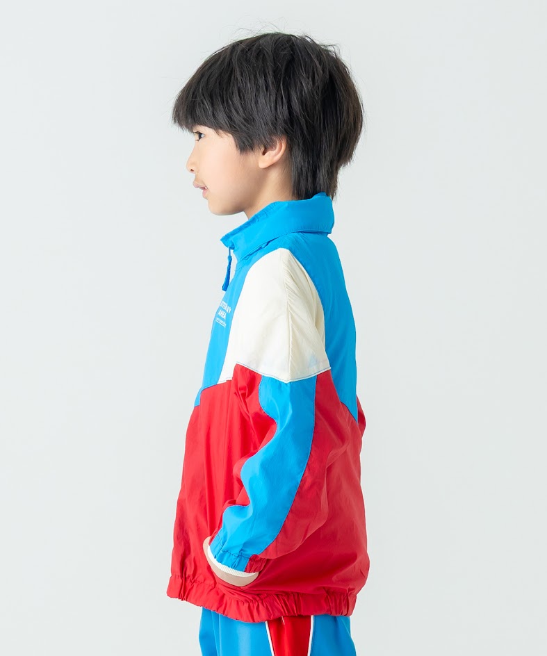 ●期間限定P11倍●ディラッシュ DILASH　フード収納可　マルチカラー　ウィンドブレーカー　ナイロンジャケット　( 150 160 ) 幼児　小学生　男の子　男子　薄手　羽織り スポーティ　部活　スポーツ