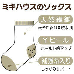 Forever123の30％OFFセール● ミキハウス　ダブルビー　mikihouse　履き口ブラックベア★ローカットソックス　靴下(11cm-19cm)｜アングル2
