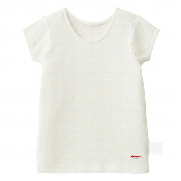 4日〜P11倍★★取り寄せ商品●ミキハウス　mikihouse　無地　半袖　Tシャツ　肌着　( ...