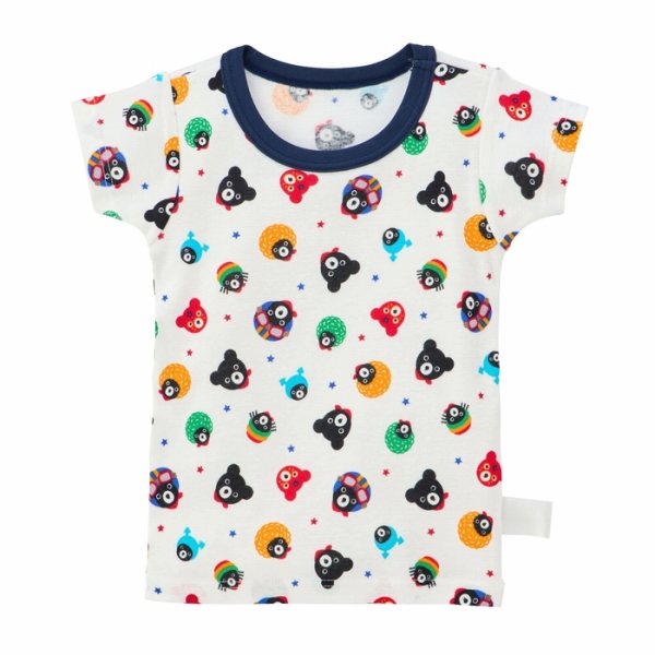 Forever123の20日まで10％OFFクーポン有★取り寄せ商品●ミキハウス　ダブルビー　mikihouse　半袖 Tシャツ　肌着　( 80・90・100・110・120・130・140・150 ）下着　男の子　幼児　キッズ　日本製　綿100％｜アングル2