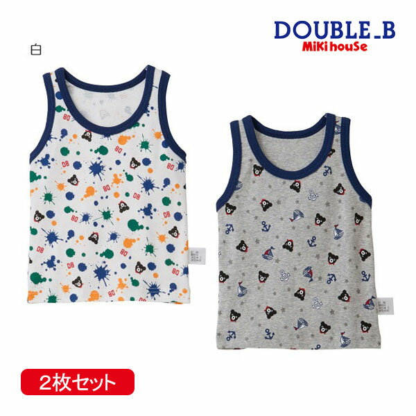 18일~P11회 ★ 30% 세일 ● 미키하우스 더블비 미키하우스 탱크탑 세트 (80cm~140cm) 아울렛 세일 이너 언더웨어 남아/아동