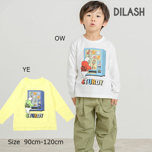 ●50％OFFセール●ディラッシュ　DILASH　シロクマ スポーツ プリント 長袖Tシャツ ...