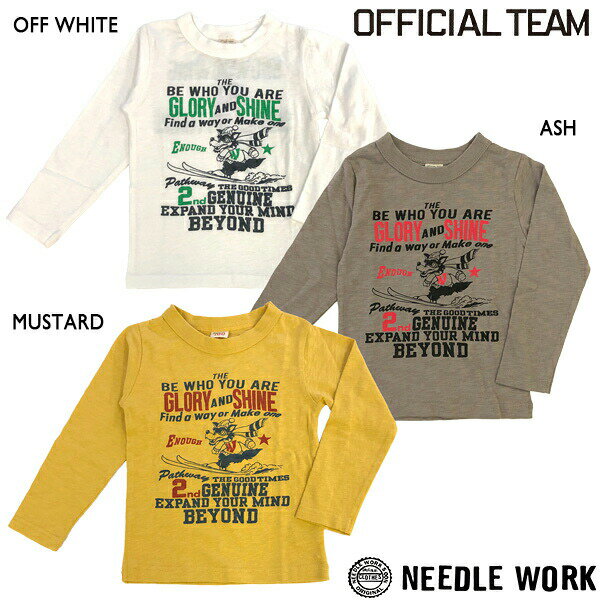 50% OFF Sale with a 2000 Yen Coupon ● NEEDL WORK OFFICIAL TEAM GLORY AND SHINE T-SHIRT Long-Sleeve T-Shirt (Sizes 100, 120, 130, 140, 150) Outlet
