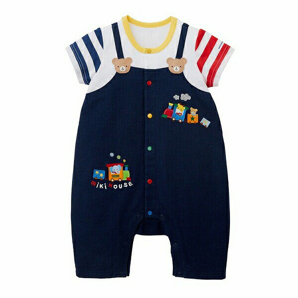 30・1日限定★P11倍★ミキハウス　mikihouse　ショートオール(70cm・80cm）