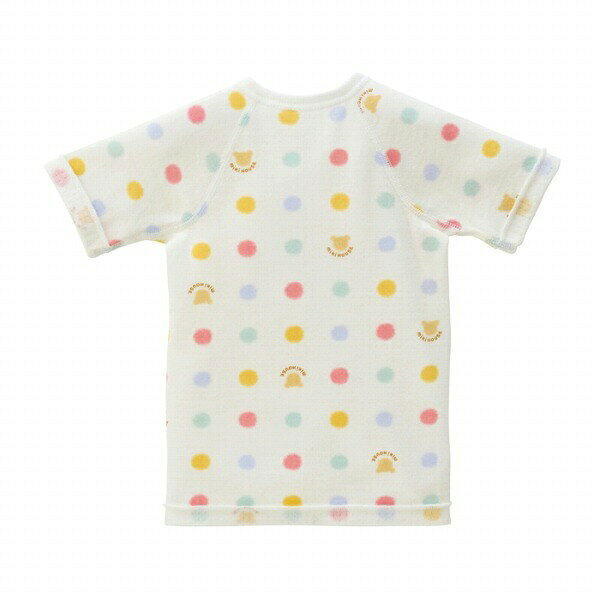 Forever123の取り寄せ商品●ミキハウス　mikihouse ピュアベール ニットガーゼ 短肌着 ( 50-60cm 60-70cm ) ベビー服　赤ちゃん 出産準備 日本製 インナー 肌着　新生児　抗菌｜アングル3