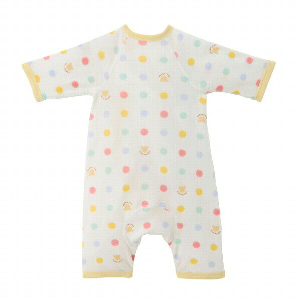 Forever123の取り寄せ商品●ミキハウス　mikihouse ピュアベール　ニットガーゼ　コンビオール ( 50-60cm ) ベビー服　赤ちゃん 出産準備 日本製 インナー 肌着　新生児　女の子　男の子｜アングル3